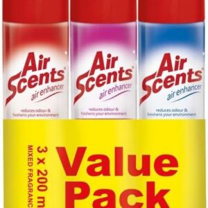 Mixed Air Enhancer Aerosol Spray 3 Pack (200ml Each)