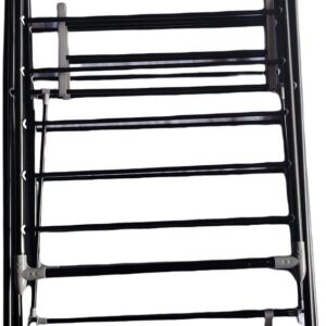 Black Foldable Clothes Drying Rack – Freestanding Home Laundry Drying Stand