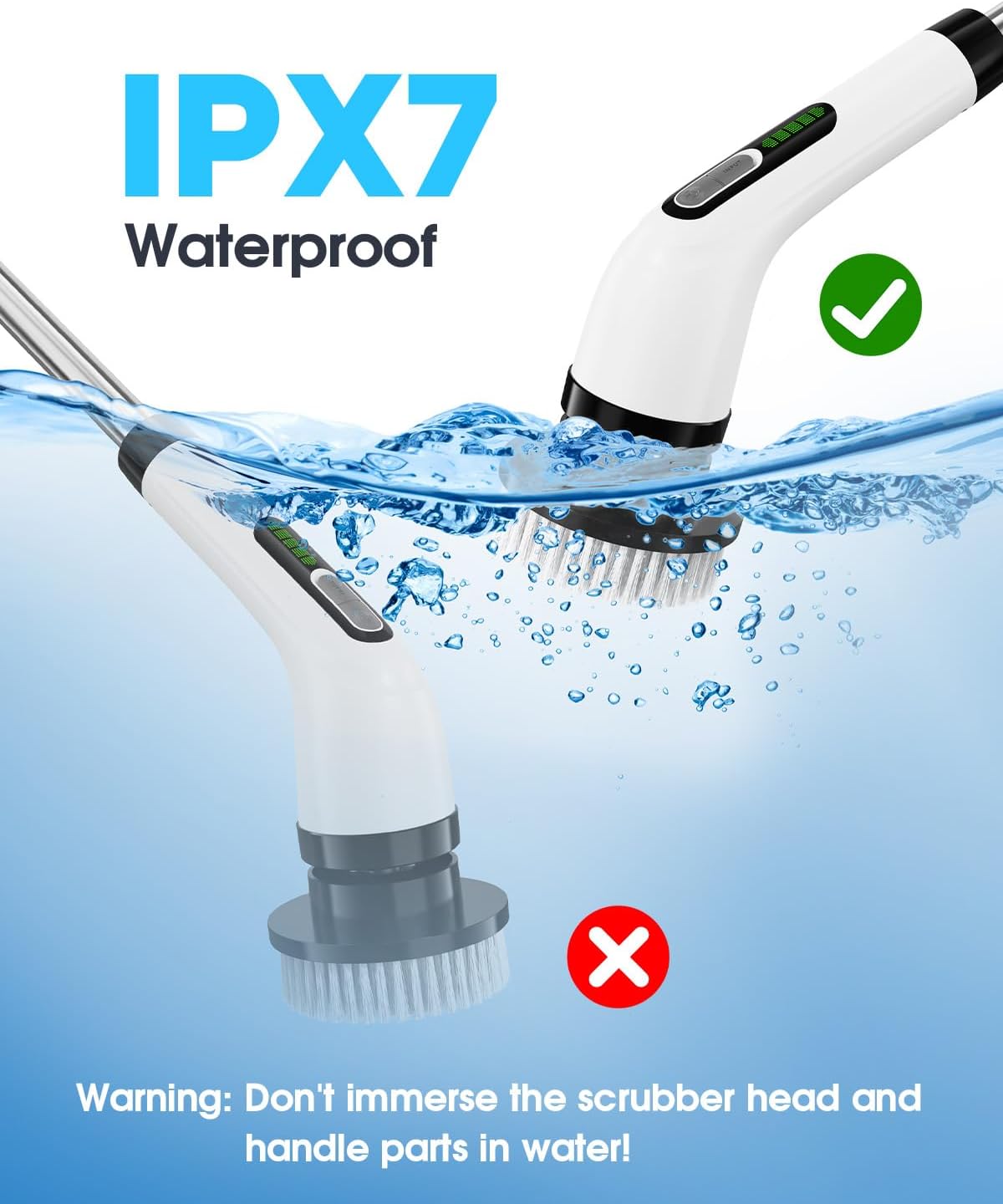Highyes Electric Spin Scrubber – Cordless Power Cleaning Brush for Bathroom & Tile - Image 4