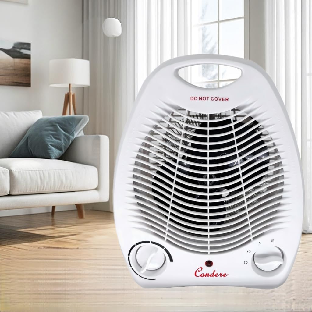 CONDERE ZR-5011 Portable Electric Fan Heater 1000W/2000W with Adjustable Thermostat - Image 5