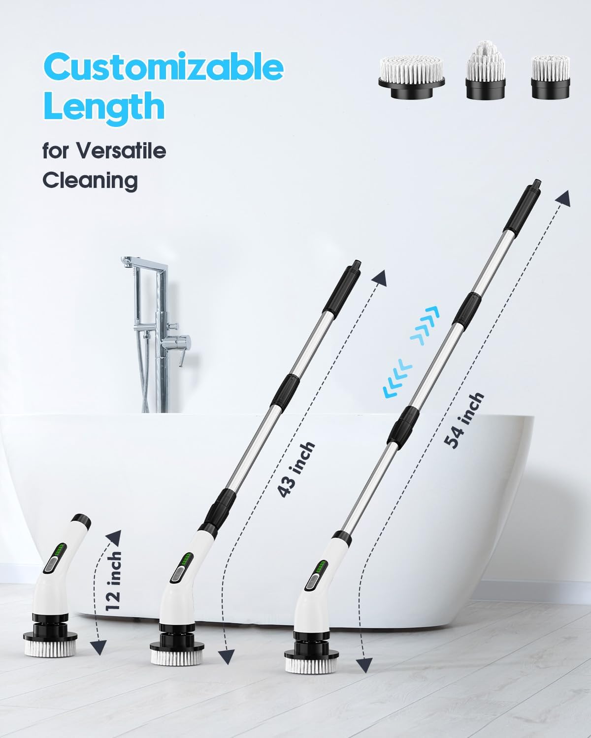 Highyes Electric Spin Scrubber – Cordless Power Cleaning Brush for Bathroom & Tile - Image 7