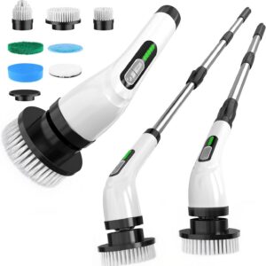 Highyes Electric Spin Scrubber – Cordless Power Cleaning Brush for Bathroom & Tile