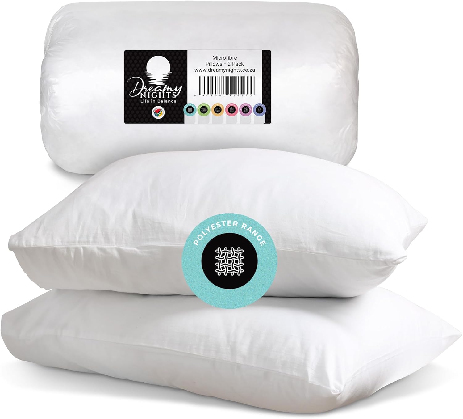 Dreamy Nights Hotel Quality Bounce Fibre Pillows – Twin Pack (Standard Size) - Image 5