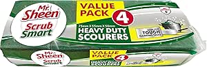 Mr Sheen Scrub Smart Heavy Duty Scourers – Value Pack of 4