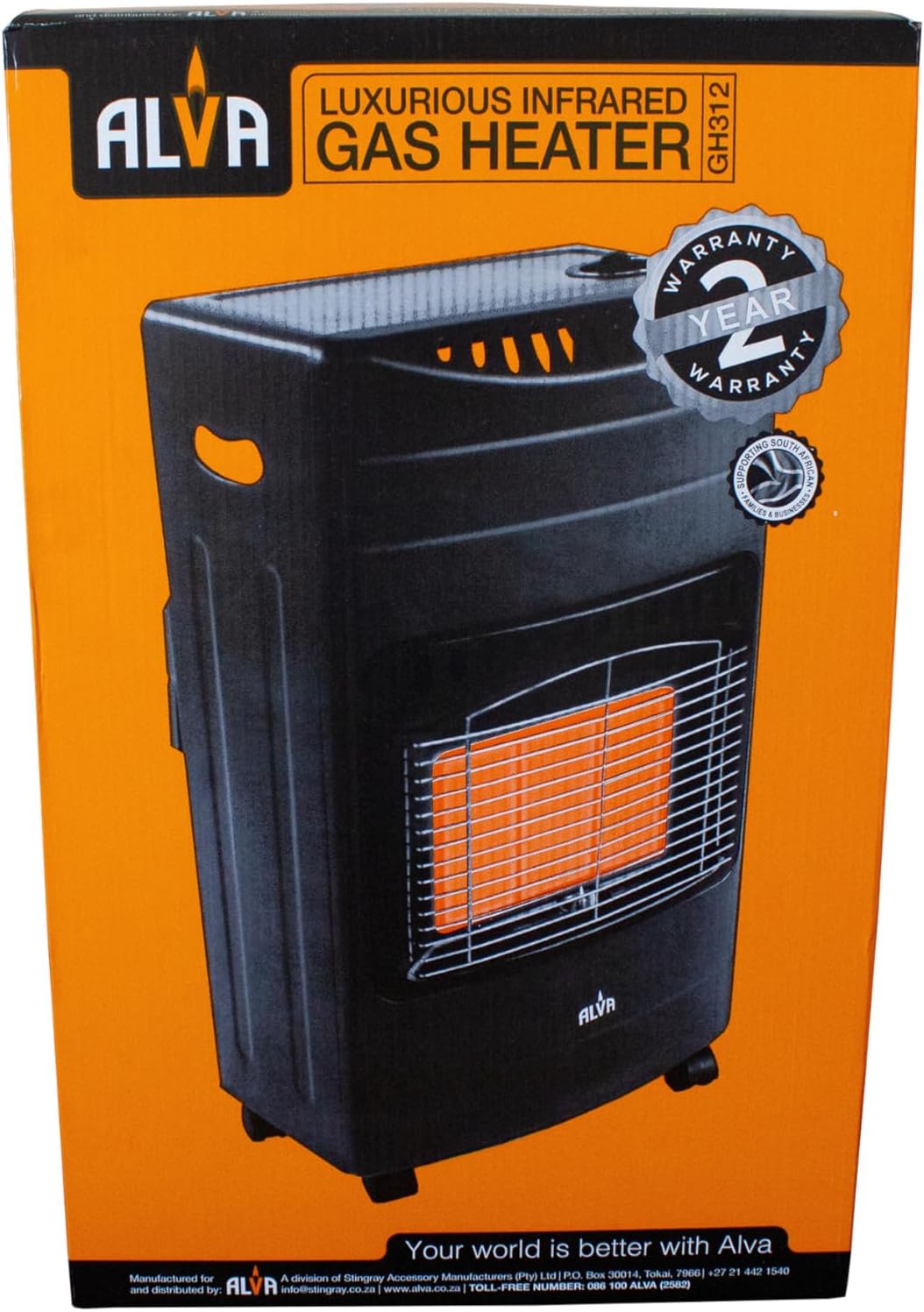 ALVA 3-Panel Luxurious Infrared Radiant Indoor Gas Heater – LPGSA Certified - Image 4