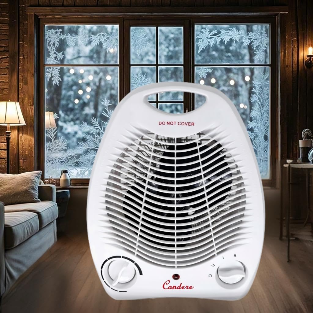 CONDERE ZR-5011 Portable Electric Fan Heater 1000W/2000W with Adjustable Thermostat - Image 9
