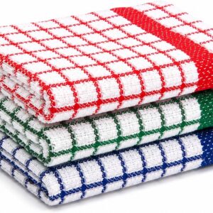 Blossom 100% Cotton Kitchen Dishcloths – 3 Piece Set (33 × 33cm)