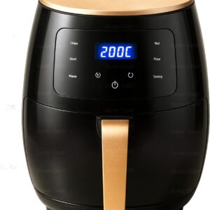 Silver Crest S-18 XL Digital Air Fryer with Touch Screen & 4 Presets – Black